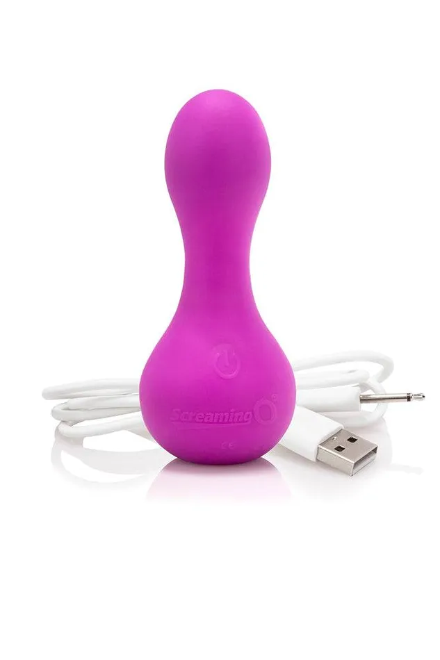 Screaming O Vibrators Screaming O Charged Moove Discreet Rechargeable Vibrator Purple