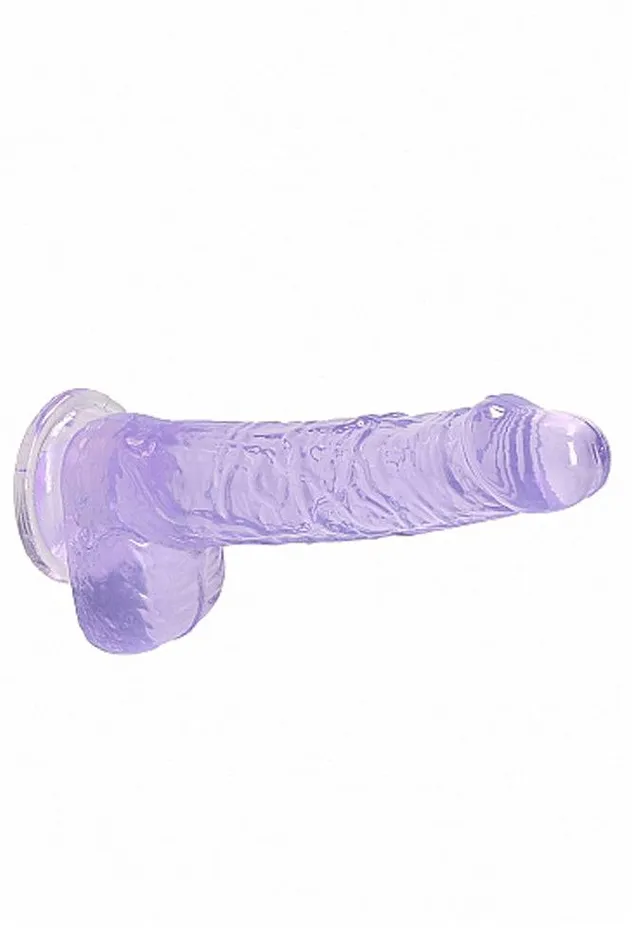 Shots Toys Dildos Shots Toys RealRock 8 Crystal Clear Dildo with Balls Assorted