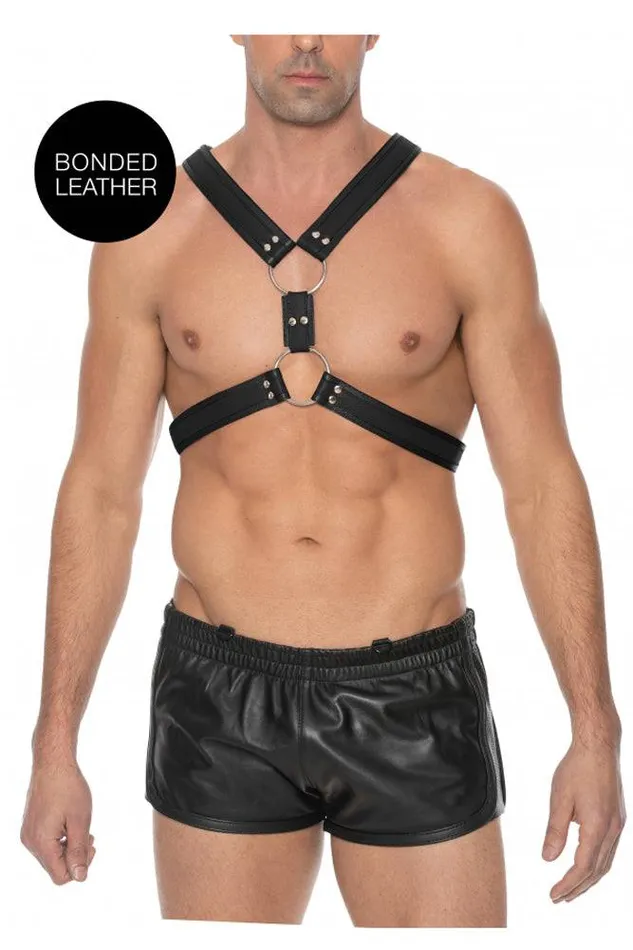 Shots Toys Vibrators Ouch by Shots Toys Scottish Chest Harness Black