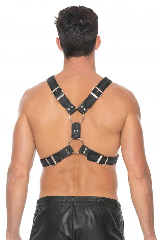 Shots Toys Vibrators Ouch by Shots Toys Scottish Chest Harness Black