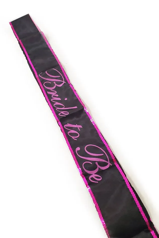 Stag Shop Bachelorette Bride To Be Sash BlackPink Stag Shop Vibrators