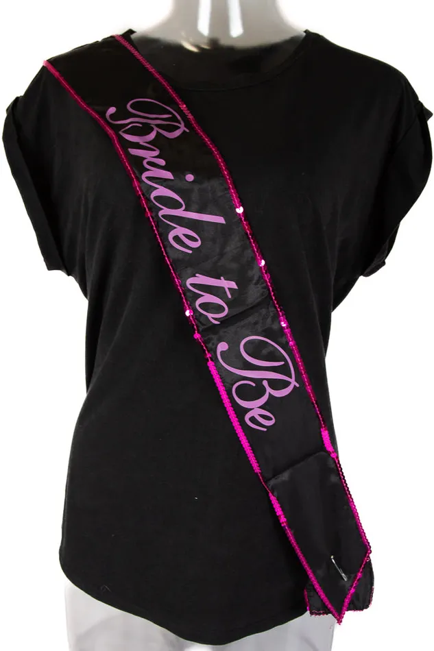 Stag Shop Bachelorette Bride To Be Sash BlackPink Stag Shop Vibrators
