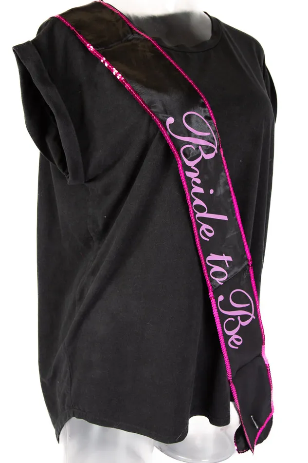 Stag Shop Bachelorette Bride To Be Sash BlackPink Stag Shop Vibrators