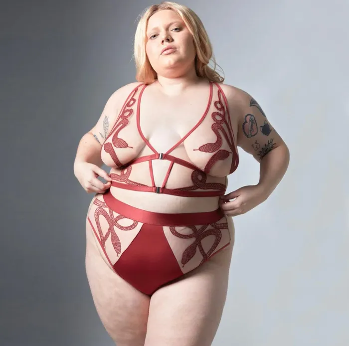 Thistle Spire Vibrators Medusa Bralette Oxblood