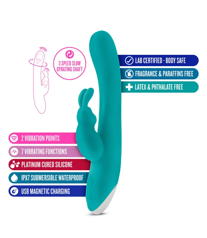 Vibrators Blush Hop Rave Rabbit Dual Vibrator