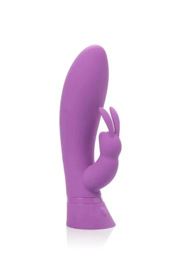Vibrators Cal Exotics Cal Exotics Luxe Touch Sensitive Rabbit Vibrator Purple