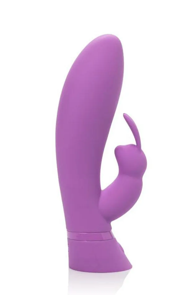 Vibrators Cal Exotics Cal Exotics Luxe Touch Sensitive Rabbit Vibrator Purple