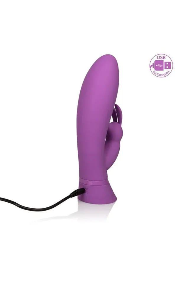 Vibrators Cal Exotics Cal Exotics Luxe Touch Sensitive Rabbit Vibrator Purple