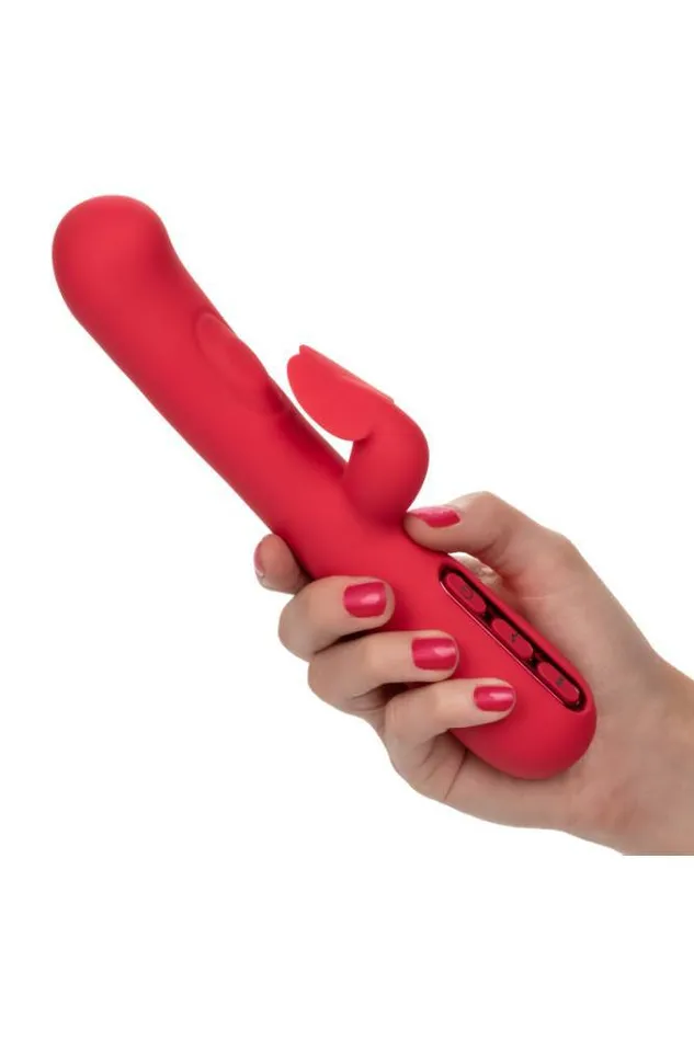 Vibrators Cal Exotics Cal Exotics Throb Flutter Dual Vibrator Pink