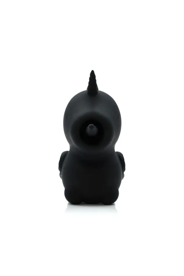 Vibrators Creative Conceptions Unihorn Wild Spirit Twirling Tongue Vibrator Black Creative Conceptions