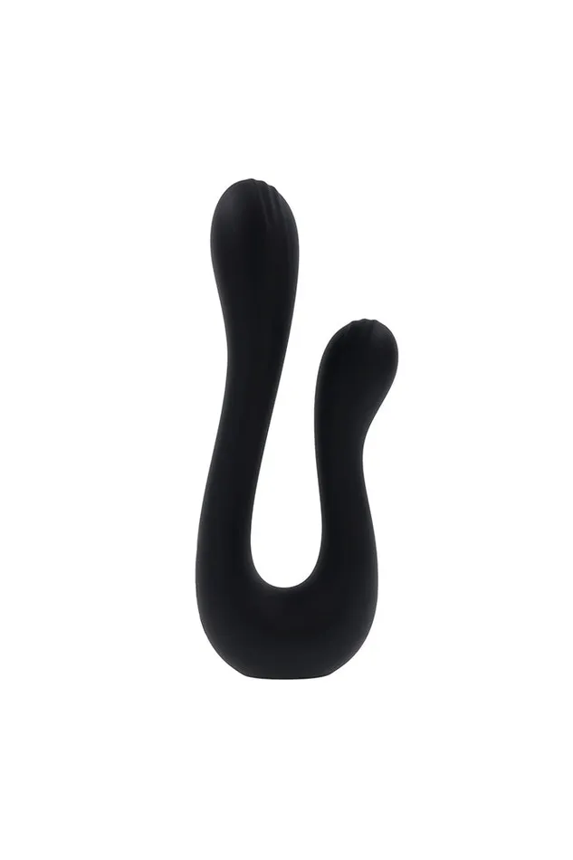 Vibrators Evolved Playboy The Swan Dual Vibrator Black