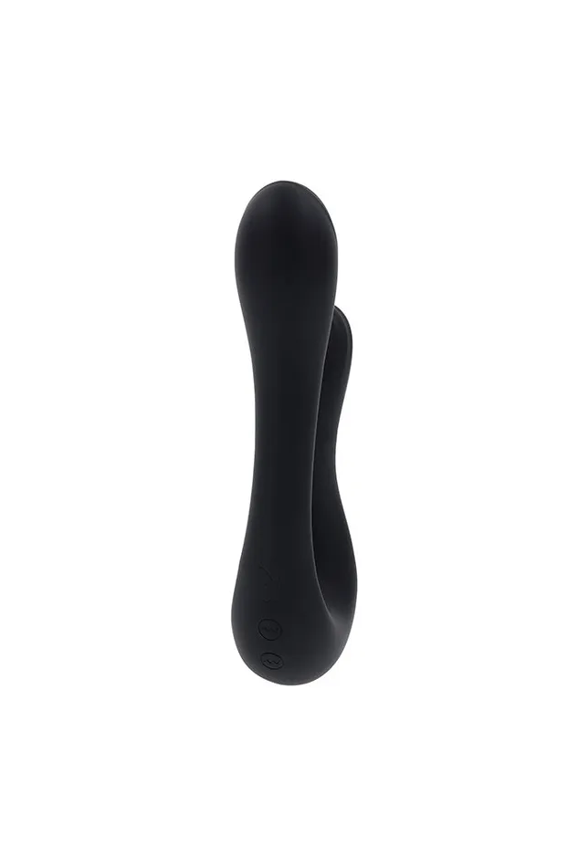 Vibrators Evolved Playboy The Swan Dual Vibrator Black