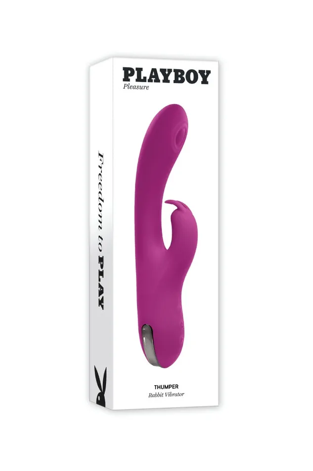 Vibrators Evolved Playboy Thumper Tapping Rabbit Vibrator Purple