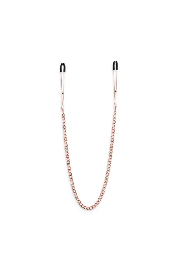 Vibrators NS NOVELTIES NS Novelties Bound Thin Chain Tweezer Nipple Clamps Rose Gold Vibrators NS NOVELTIES NS Novelties Bound Thin Chain Tweezer Nipple Clamps Rose Gold
