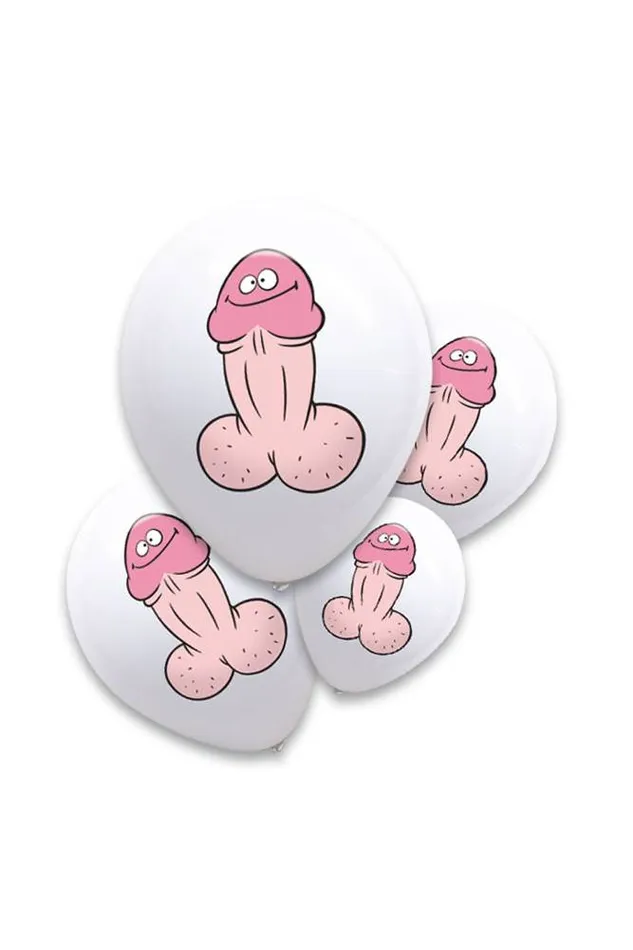 Vibrators Ozze Creations Ozze Creations Willy Pecker Balloons 6 PC