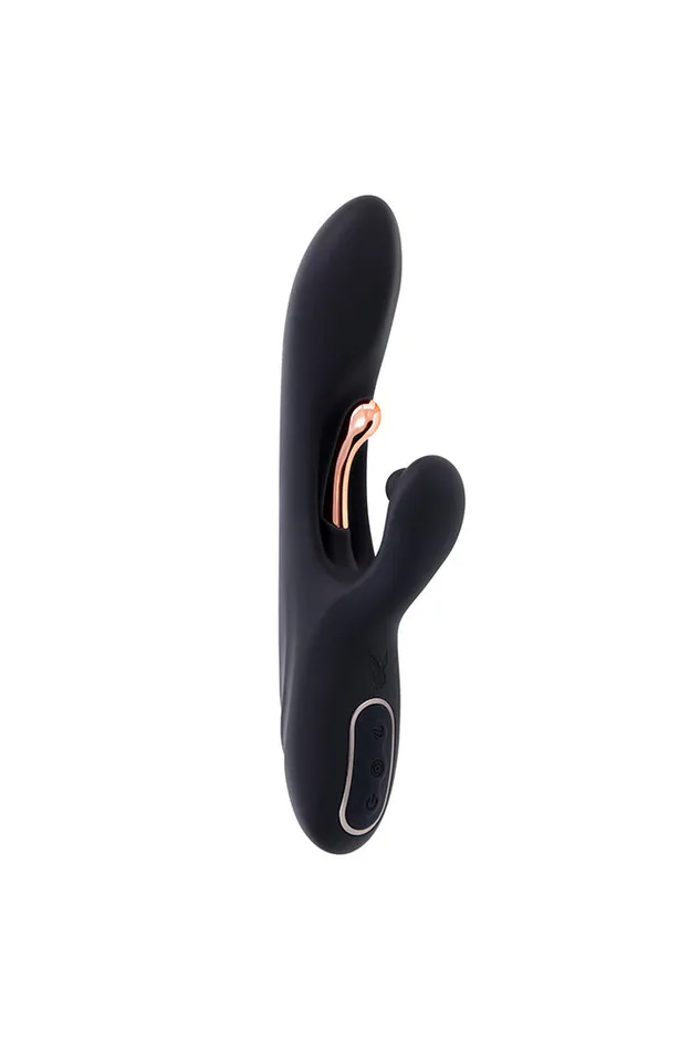 Vibrators Playboy Aureus GSpot Tickling Rabbit Vibrator Black Evolved