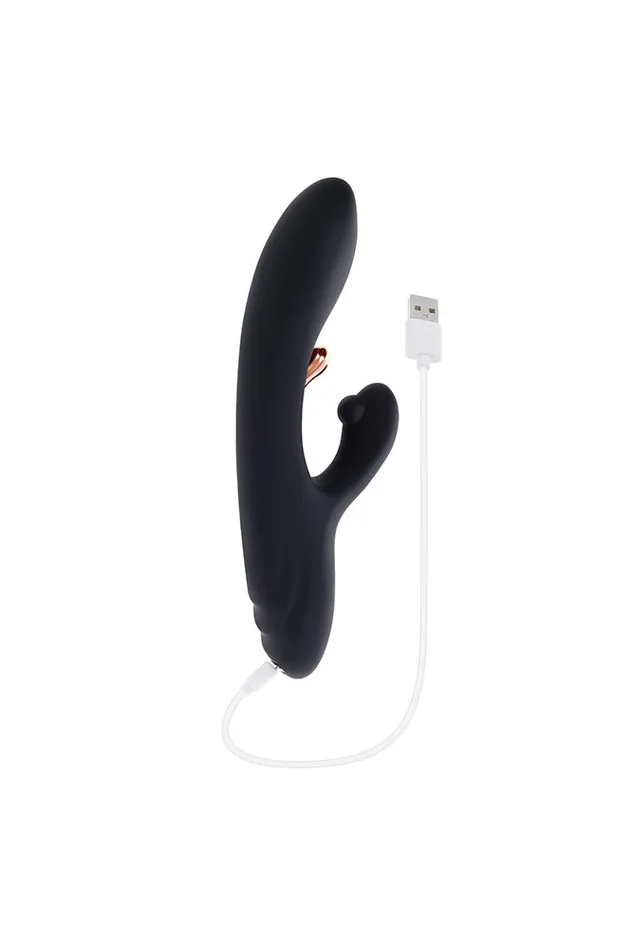 Vibrators Playboy Aureus GSpot Tickling Rabbit Vibrator Black Evolved