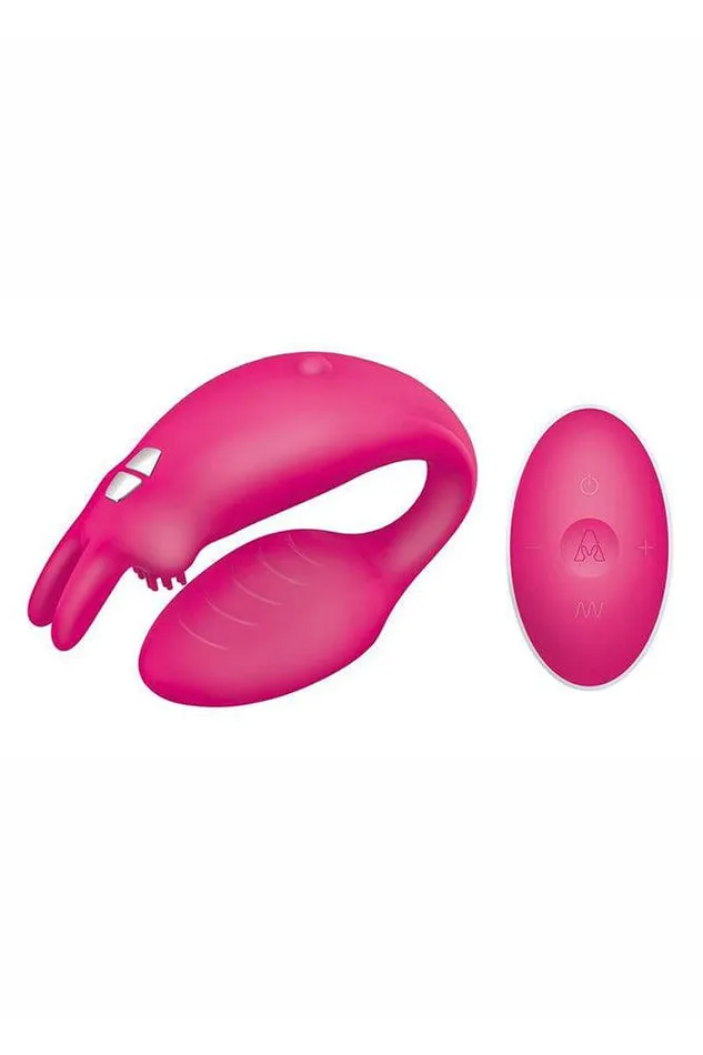 Vibrators Rabbit Company The Rabbit Company WeVibe Couples Rabbit Hot Pink