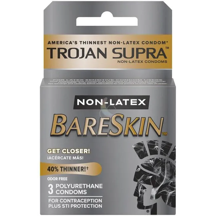 Vibrators Trojan Trojan Supra Bareskin Condoms