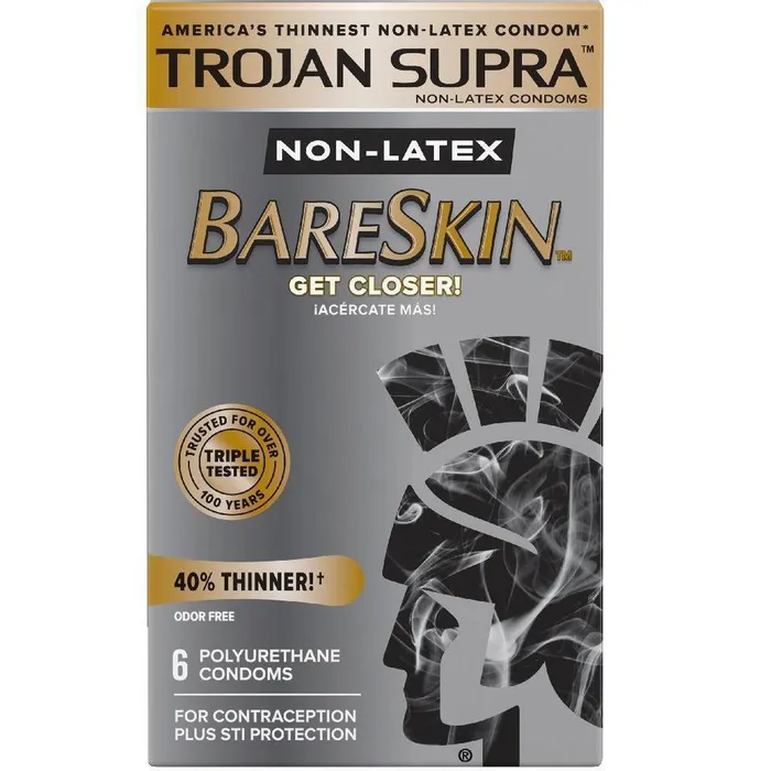Vibrators Trojan Trojan Supra Bareskin Condoms