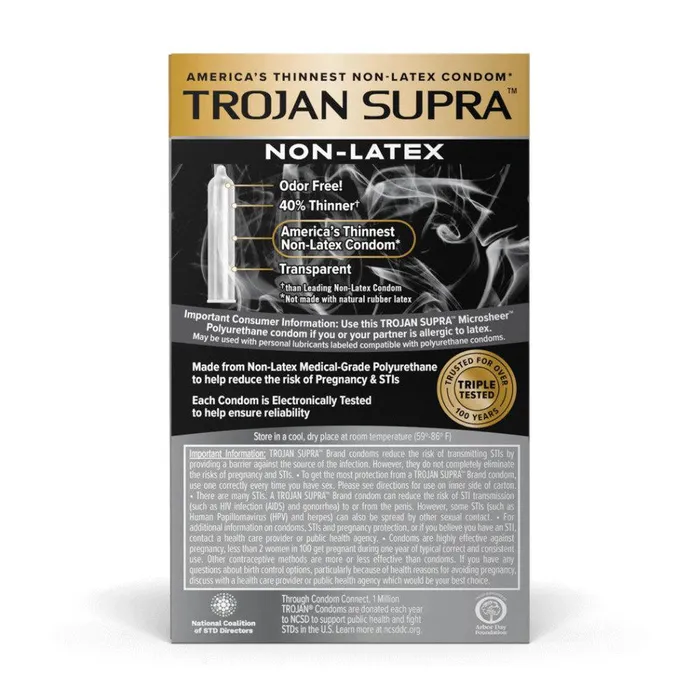 Vibrators Trojan Trojan Supra Bareskin Condoms