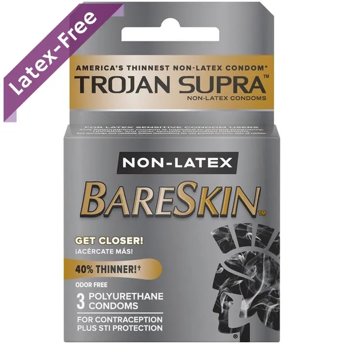 Vibrators Trojan Trojan Supra Bareskin Condoms