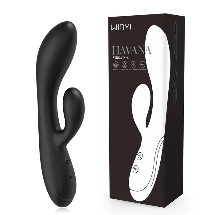 Winyi Vibrators Winyi Havana Rabbit Vibrator Black