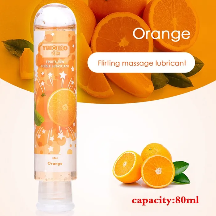80ml Fruit Flavor Sex Lubricant Orgasm Body Massage Oil Lube Anal Water Based Lubricants Sex Oil for Women Female Seven Flavors LAZADASEXTOYS Couples