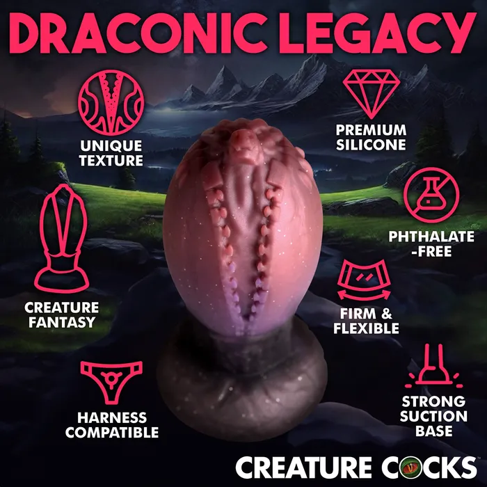 Female Sex Toys Creature Cocks Dragon Hatch Silicone Egg