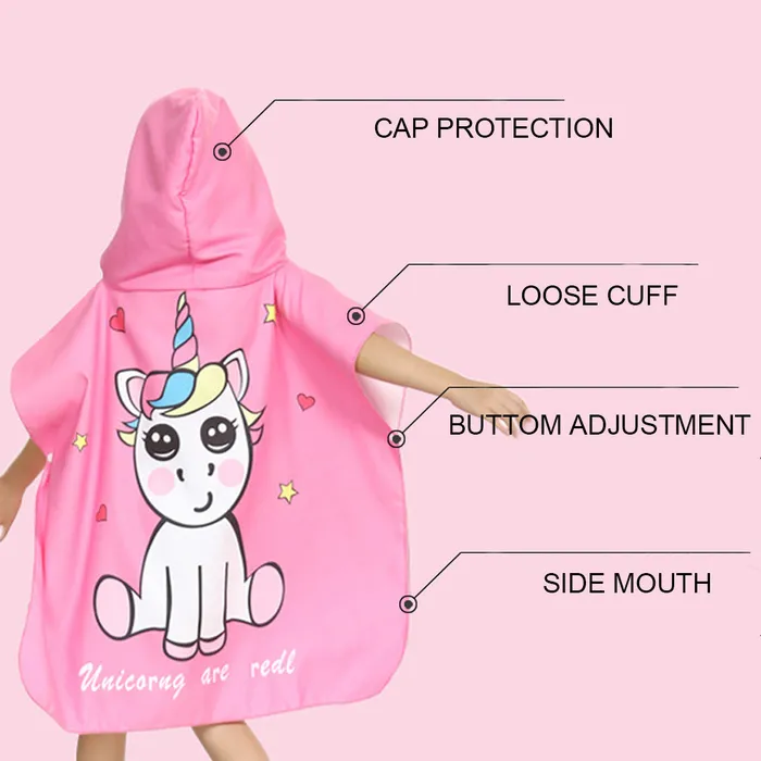 New Beach swimming cloak bathrobe childrens quickdrying hooded cartoon beach towel 19016 MISS AMMY Vibrators