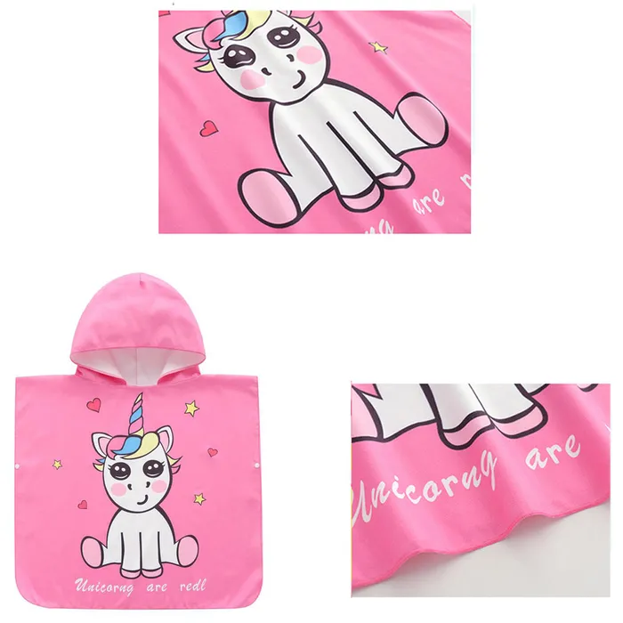 New Beach swimming cloak bathrobe childrens quickdrying hooded cartoon beach towel 19016 MISS AMMY Vibrators