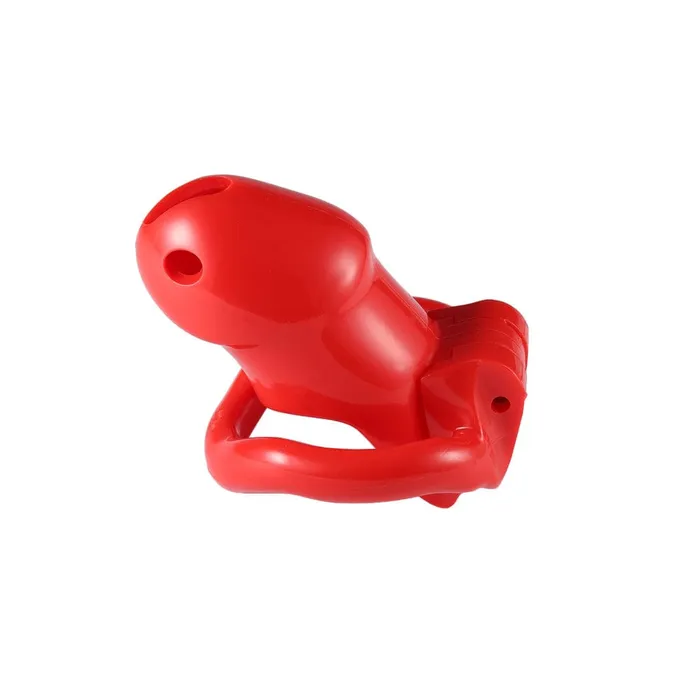 Pink Slick Tiny Silicone Chastity Cage Lovegasm Male Sex Toys