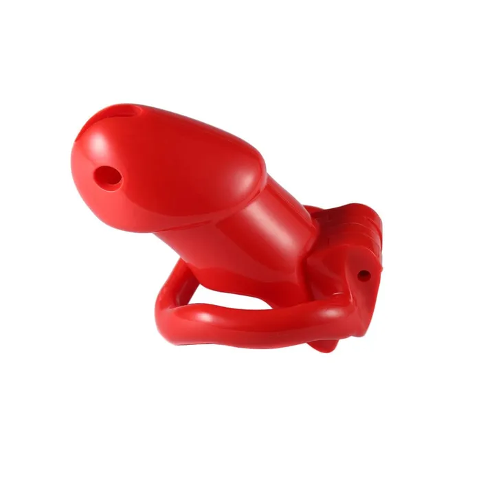 Pink Slick Tiny Silicone Chastity Cage Lovegasm Male Sex Toys