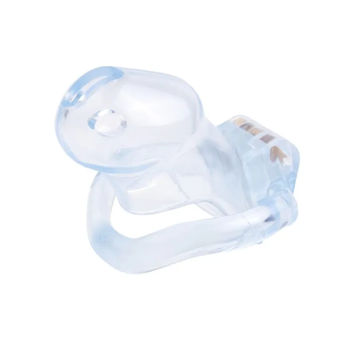 Pink Slick Tiny Silicone Chastity Cage Lovegasm Male Sex Toys