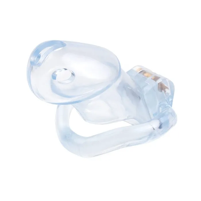 Pink Slick Tiny Silicone Chastity Cage Lovegasm Male Sex Toys