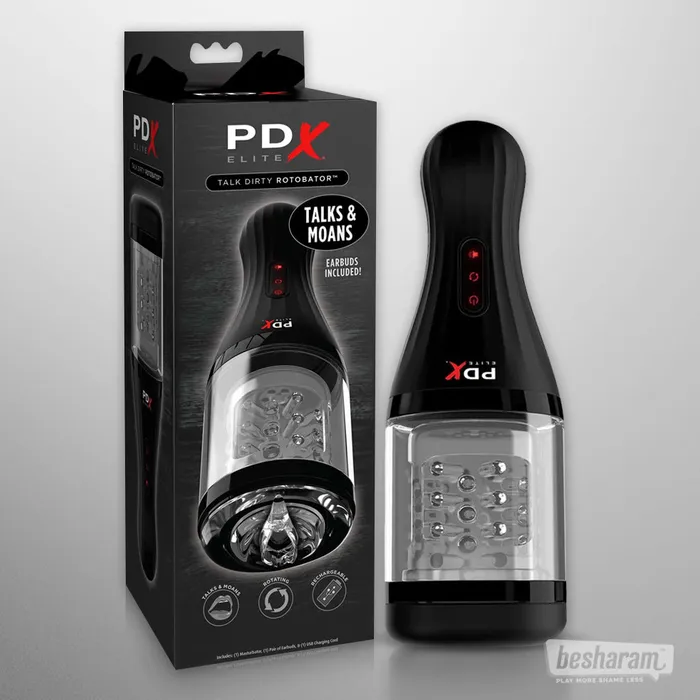 Vibrators Pipedream Pipedream PDX Elite Talk Dirty Rotobator