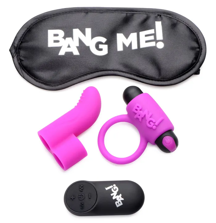 Vibrators XR Brands Bang Bang Couples Kit Purple